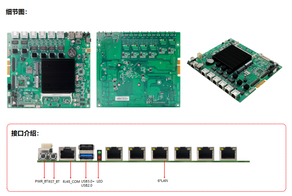 工控主板LAN-J1900T-6LC产品细节图